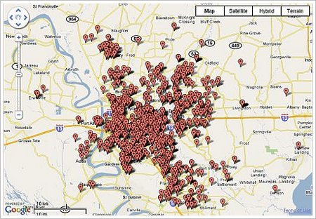 baton rouge real estate agent geographic competency map