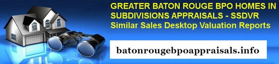 baton rouge avm home appraisals