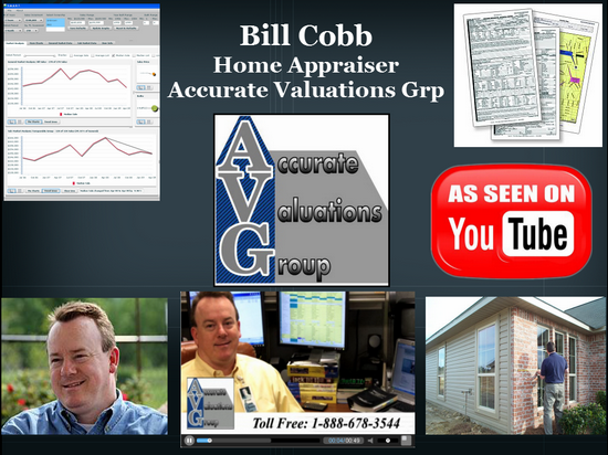 Bill Cobb Accurate Valuations Group Large Background as seen on youtube