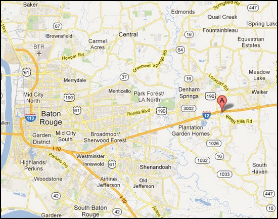 lakeside east subdivision map denham springs