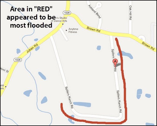 spillers ranch rd flooding map denham springs