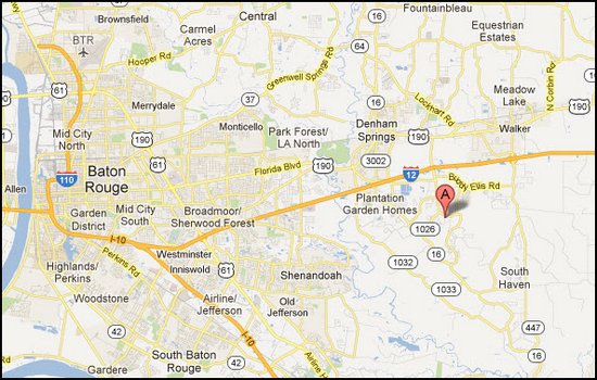 spillers ranch subdivion map denham springs
