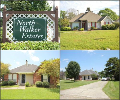 North Walker Estates Subdivision Walker LA Livingston Parish