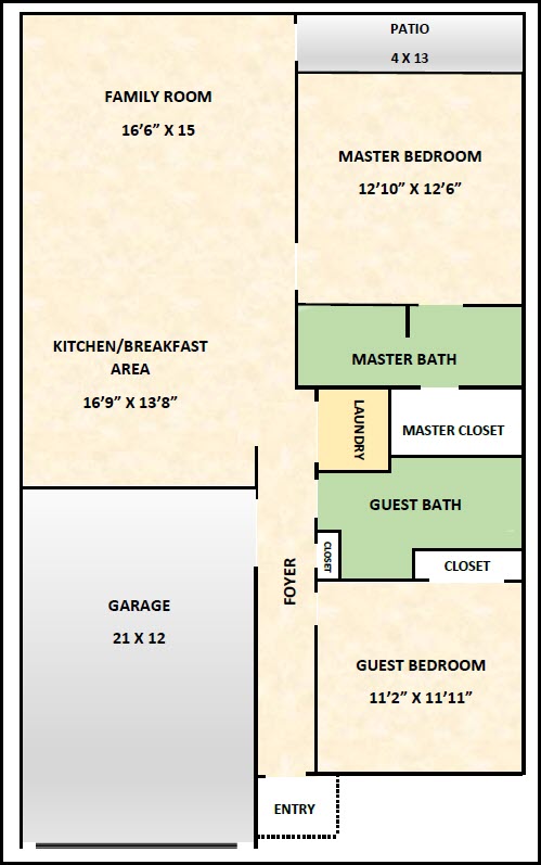 Olde-Oaks-Of-Watson-Townhomes-2-Bedroom-Floorplan